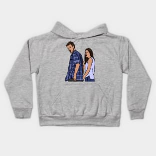 Distracted Boyfriend Meme The Couple Kids Hoodie